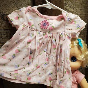 Little Wonders Pink Floral Dress 0-3M